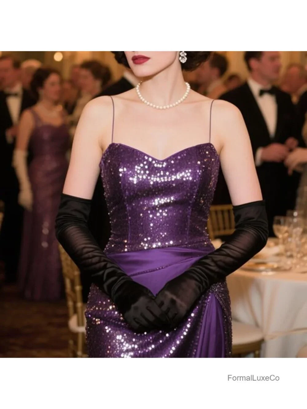 Women Long Sheer Tulle Mesh Gloves for 1920s Opera Tea Party Bridal Evening